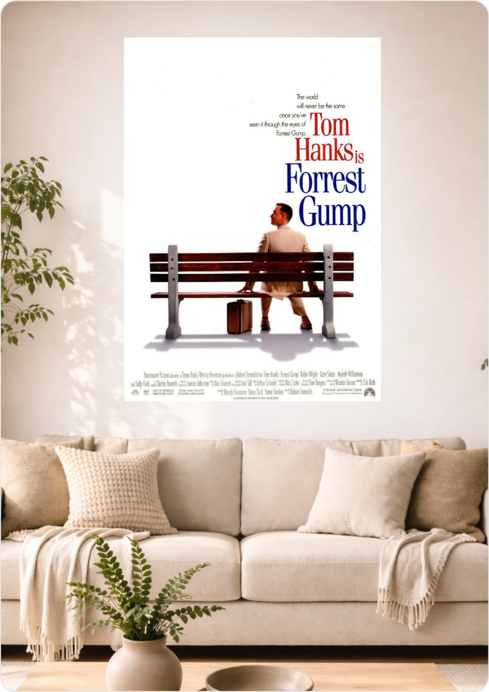 Affiche Forrest Gump – La Vie est Comme une Boîte de Chocolats | Format A3 (29,7 x 42 cm)